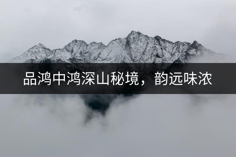 品鴻中鴻深山秘境，韻遠味濃