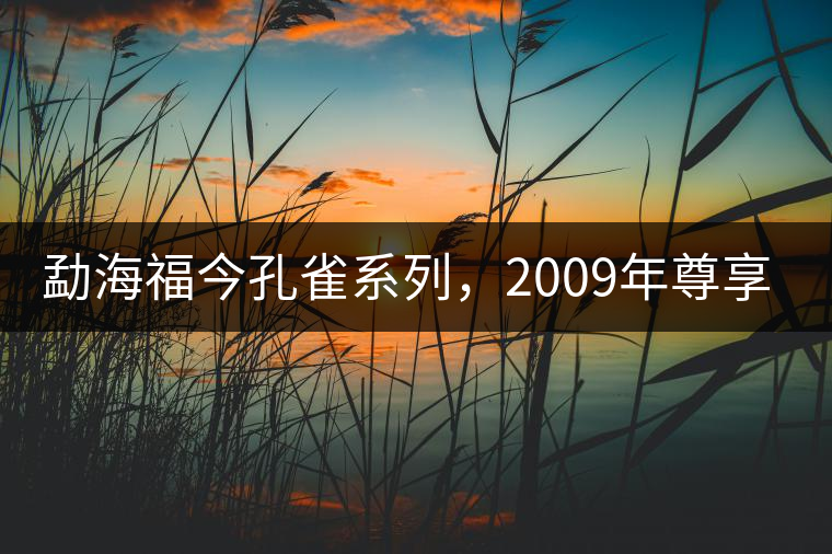 勐海福今孔雀系列，2009年尊享青餅