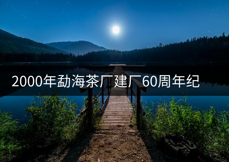 2000年勐海茶廠建廠60周年紀念餅開湯品鑒 2000年勐海茶廠建廠60周年紀念餅開湯品鑒