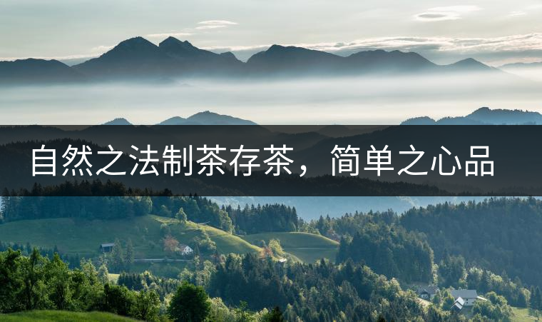 自然之法制茶存茶，簡(jiǎn)單之心品茶