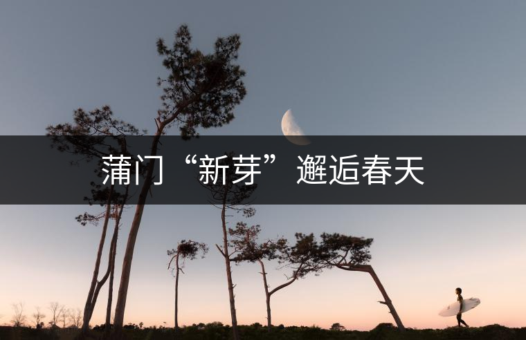 蒲門“新芽”邂逅春天 蒲門“新芽”邂逅春天