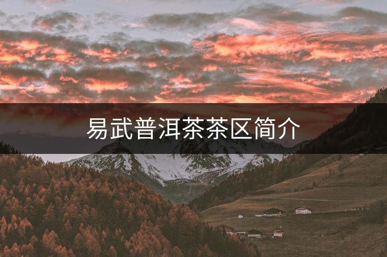 易武普洱茶茶區(qū)簡(jiǎn)介 易武普洱茶茶區(qū)簡(jiǎn)介