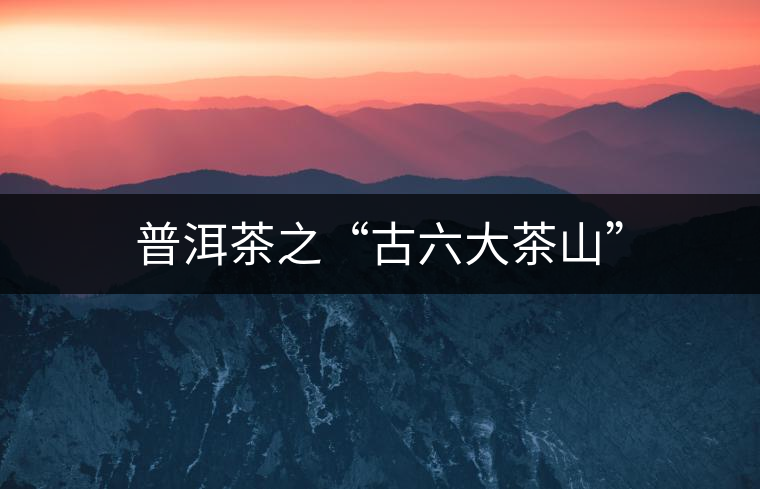 普洱茶之“古六大茶山” 普洱茶之“古六大茶山”