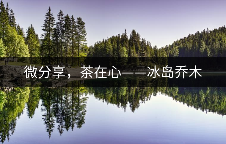 微分享，茶在心——冰島喬木