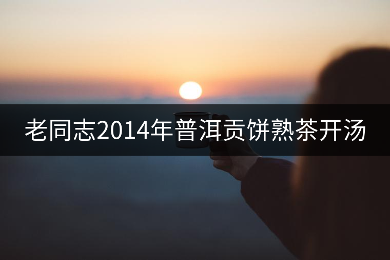 老同志2014年普洱貢餅熟茶開湯 老同志2014年普洱貢餅熟茶開湯