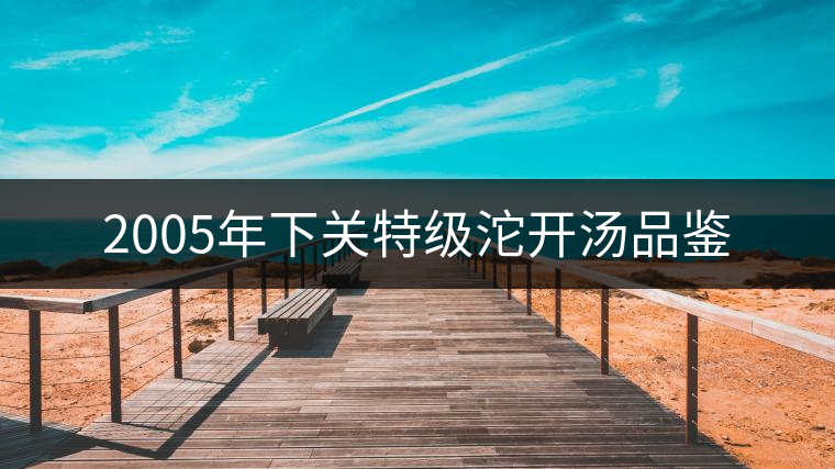 2005年下關(guān)特級(jí)沱開(kāi)湯品鑒 2005年下關(guān)特級(jí)沱開(kāi)湯品鑒
