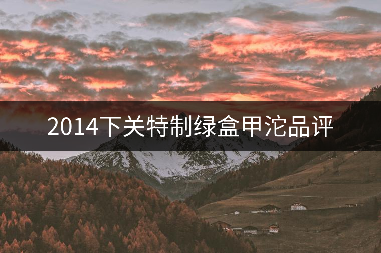 2014下關(guān)特制綠盒甲沱品評(píng) 2014下關(guān)特制綠盒甲沱品評(píng)