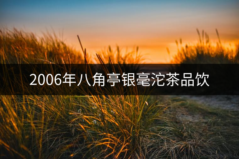 2006年八角亭銀毫沱茶品飲 2006年八角亭銀毫沱茶品飲