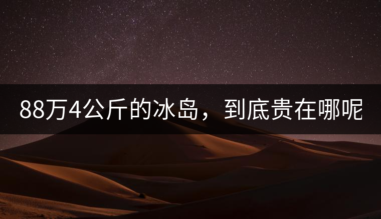 88萬4公斤的冰島，到底貴在哪呢？