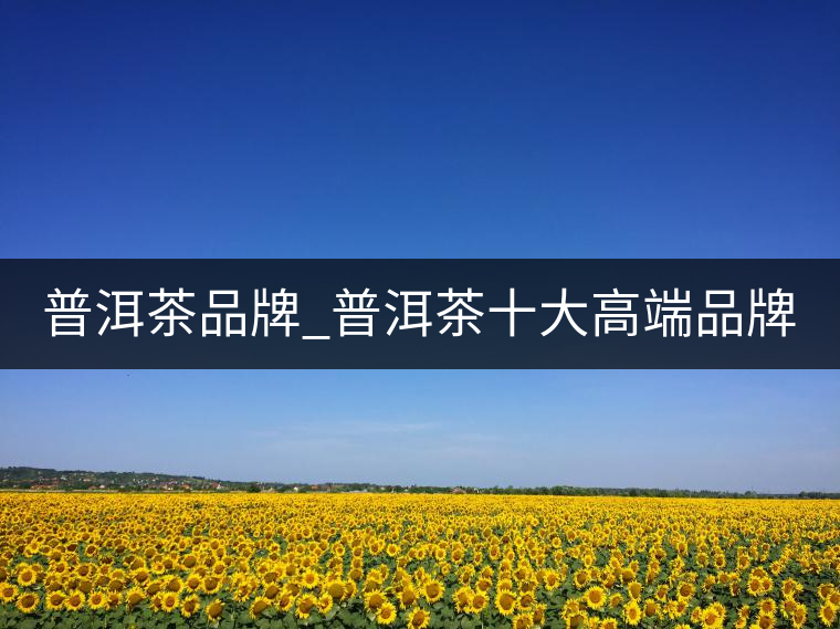 普洱茶品牌_普洱茶十大高端品牌_哪個(gè)牌子好？