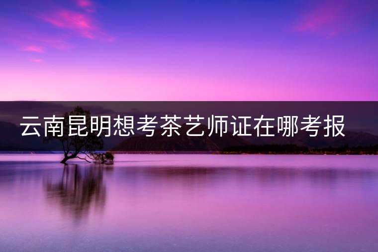 云南昆明想考茶藝師證在哪考報(bào)名及考試時(shí)間，哪個(gè)學(xué)校好？
