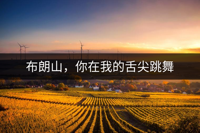 布朗山，你在我的舌尖跳舞