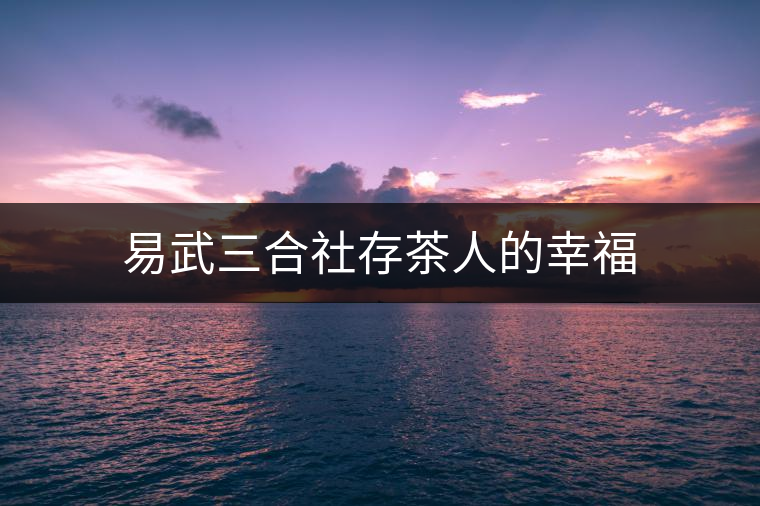 易武三合社存茶人的幸福 易武三合社存茶人的幸福
