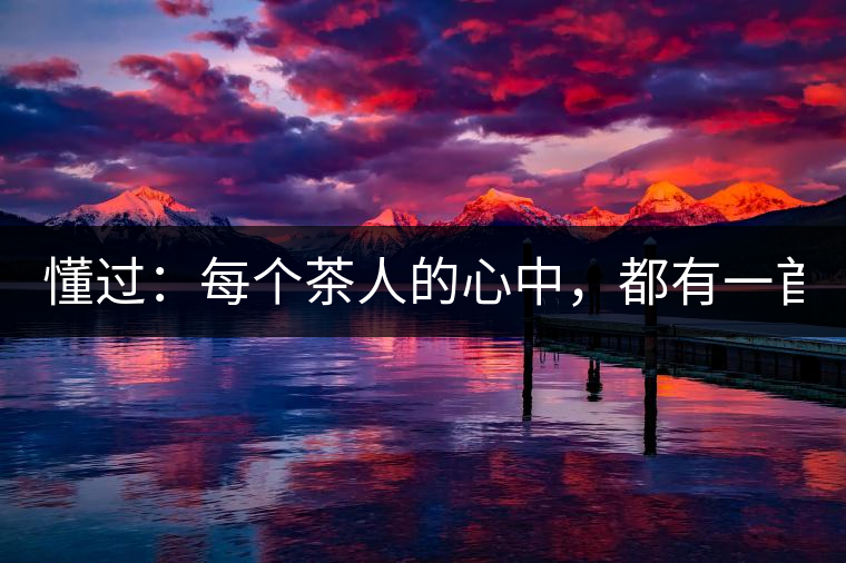 懂過：每個(gè)茶人的心中，都有一首李宗盛！