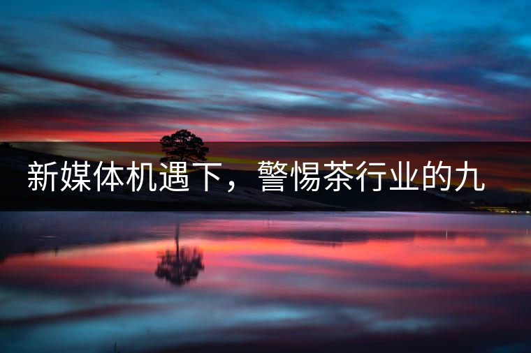 新媒體機(jī)遇下，警惕茶行業(yè)的九大危機(jī)