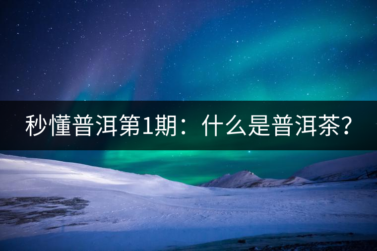 秒懂普洱第1期:什么是普洱茶? 秒懂普洱第1期:什么是普洱茶?