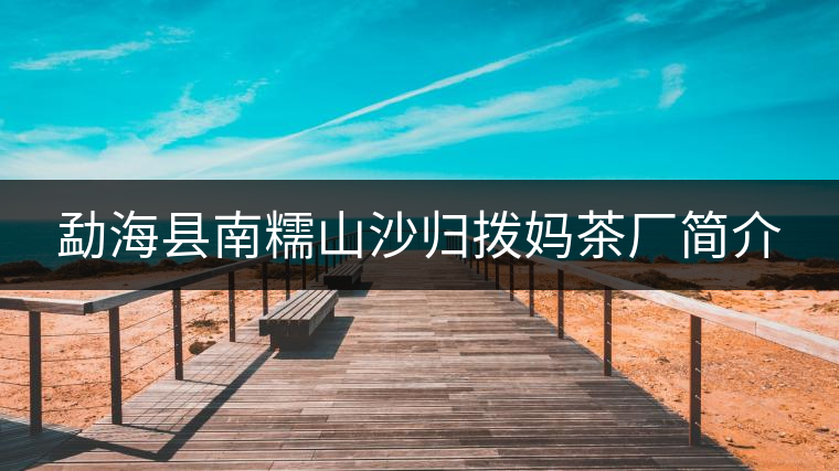 勐海縣南糯山沙歸撥媽茶廠(chǎng)簡(jiǎn)介