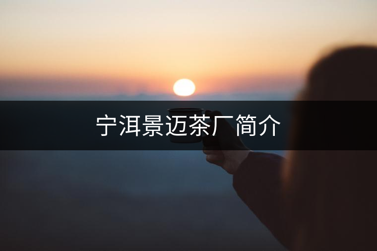 寧洱景邁茶廠簡介 寧洱景邁茶廠簡介
