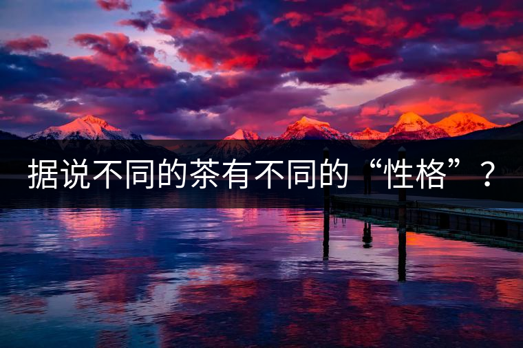 據(jù)說(shuō)不同的茶有不同的“性格”？