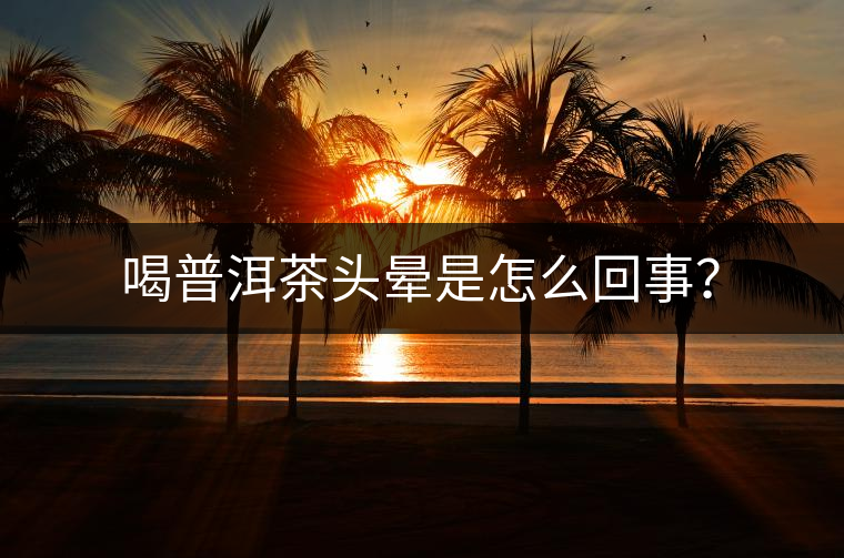 喝普洱茶頭暈是怎么回事？