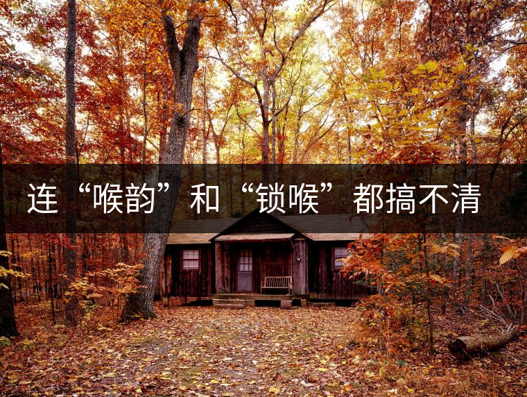 連“喉韻”和“鎖喉”都搞不清楚，就不要說懂普洱茶！