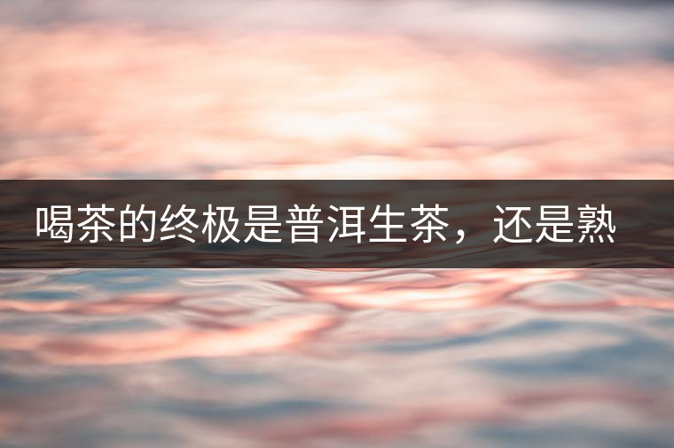 喝茶的終極是普洱生茶，還是熟茶？