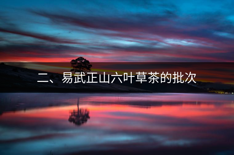 二、易武正山六葉草茶的批次