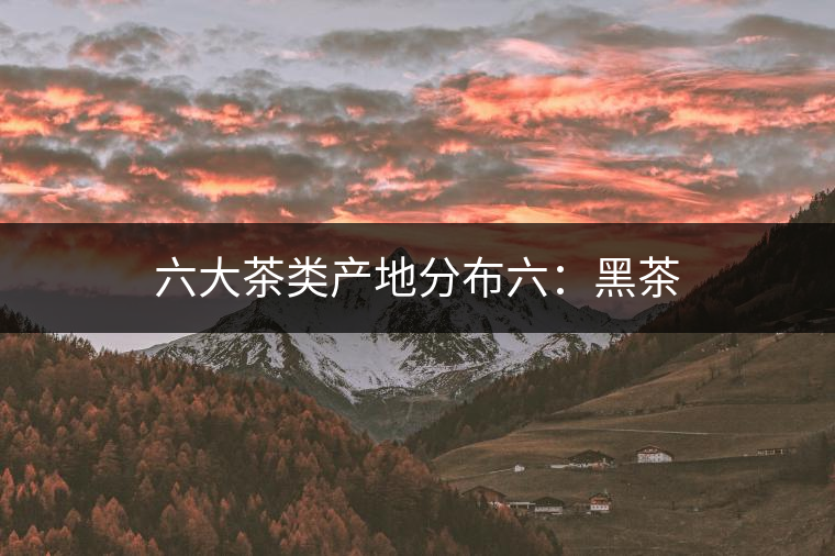 六大茶類產(chǎn)地分布六：黑茶